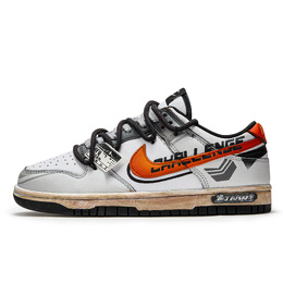 Nike: Серые кроссовки  Dunk