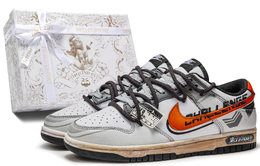 Nike: Серые кроссовки  Dunk