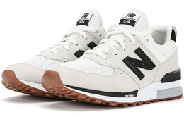 New Balance: Белые кроссовки  574