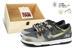Nike: Серые кроссовки  Dunk