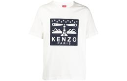 Kenzo: Белая футболка 