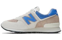 New Balance: Белые кроссовки  574