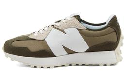 New Balance: Зелёные кроссовки  327