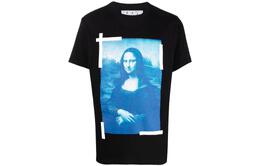 Off-White: Чёрная футболка  Monalisa