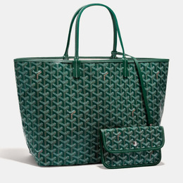 Goyard: Зелёная сумка-шоппер 