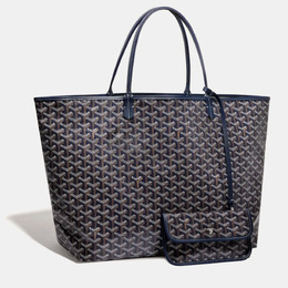 Goyard: Синяя сумка-шоппер 