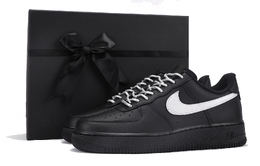 Nike: Чёрные кроссовки  Air Force 1