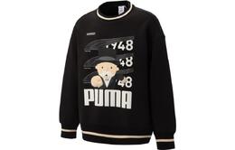 PUMA: Чёрная толстовка 