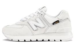 New Balance: Белые кроссовки  574