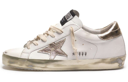 Golden Goose: Золотые кроссовки  Super Star