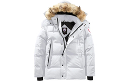 Canada Goose: Белый пуховик 