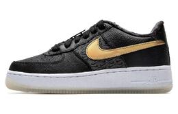 Nike: Чёрные кроссовки  Air Force 1