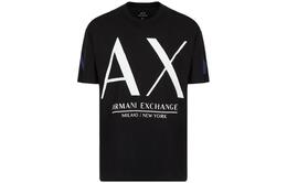 Armani Exchange: Чёрная футболка 