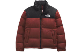 The North Face: Красный пуховик 