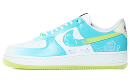 Nike: Зелёные кроссовки  Air Force 1