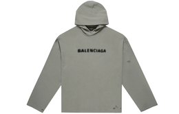 Balenciaga: Серая толстовка 