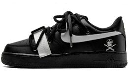 Nike: Чёрные кроссовки  Air Force 1