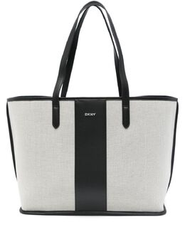 DKNY: Бежевая сумка-шоппер 