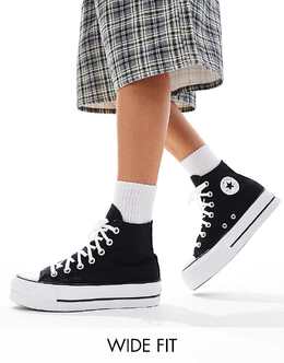 Converse: Чёрные туфли  Chuck Taylor All Star Hi