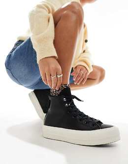 Converse: Чёрные туфли  Chuck Taylor All Star Lift