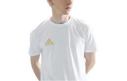 Adidas: Белая футболка 