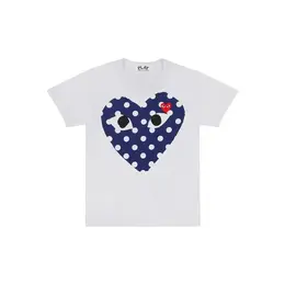 Comme des Garcons PLAY: Белая футболка 