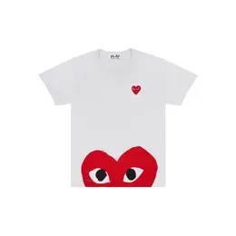 Comme des Garcons PLAY: Белая футболка 