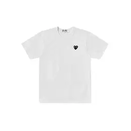 Comme des Garcons PLAY: Чёрная футболка  Heart