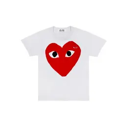 Comme des Garcons PLAY: Красная футболка  Heart