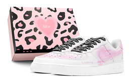 Nike: Розовые кроссовки  Air Force 1