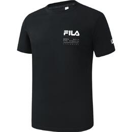 Fila: Чёрная футболка 