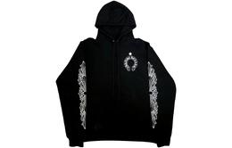 Chrome Hearts: Чёрная толстовка 