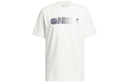 Adidas: Белая футболка 