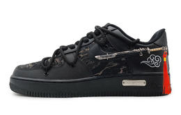 Nike: Чёрные кроссовки  Air Force 1