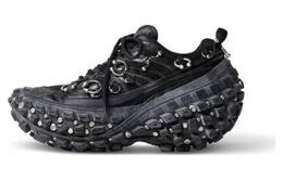 Balenciaga: Чёрные кроссовки 