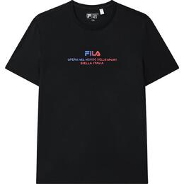 Fila: Чёрная футболка 