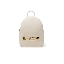 Love Moschino: Бежевый рюкзак 