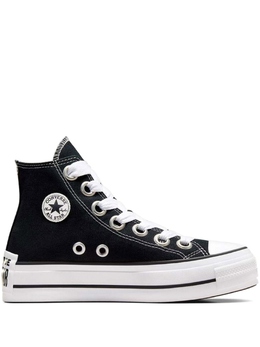 Converse: Чёрные кроссовки 