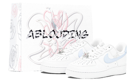 Nike: Серебристые кроссовки  Air Force 1