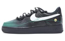 Nike: Зелёные кроссовки  Air Force 1