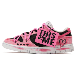 Nike: Розовые кроссовки  Dunk