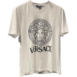 Versace: Белая футболка 