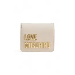 Love Moschino: Бежевый кошелёк 