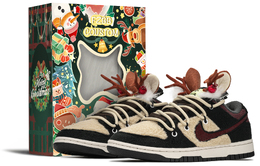 Nike: Коричневые кроссовки  Dunk