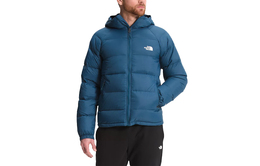 The North Face: Синий пуховик 