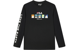 Fila: Чёрная футболка 