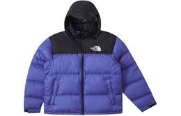 The North Face: Синий пуховик 