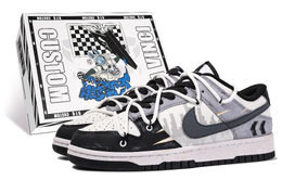 Nike: Чёрные кроссовки  Dunk
