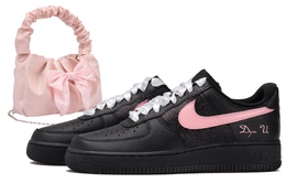 Nike: Чёрные кроссовки  Air Force 1