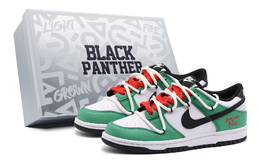 Nike: Зелёные кроссовки  Dunk